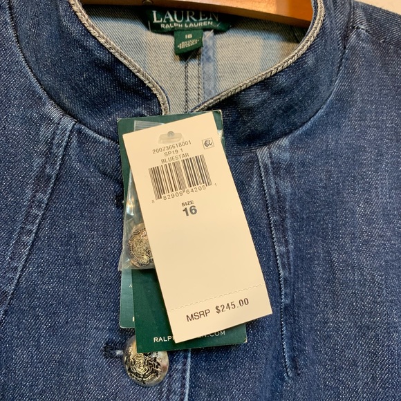 Lauren Ralph Lauren Blue Denim Jacket - Picture 4 of 7